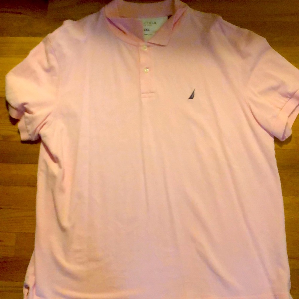 Nautica pink polo XXL